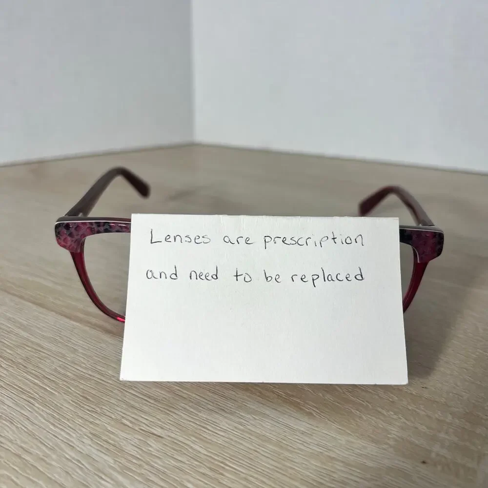 Jimmy Choo JC 98 8ZW Eyeglasses Red Snakeskin Frames 53-15-140 - Picture 2 of 13